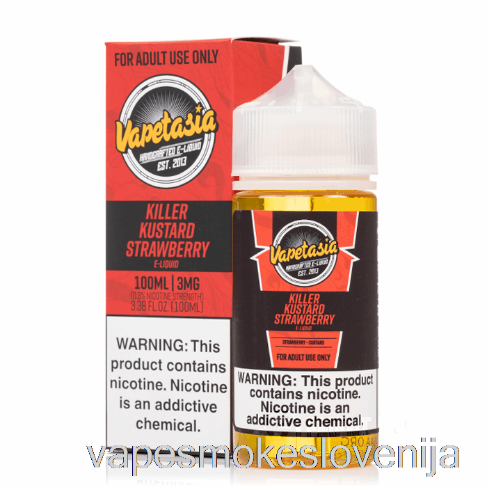 Vape Za Enkratno Uporabo Killer Kustard Jagoda - Vapetasia - 100ml 3mg